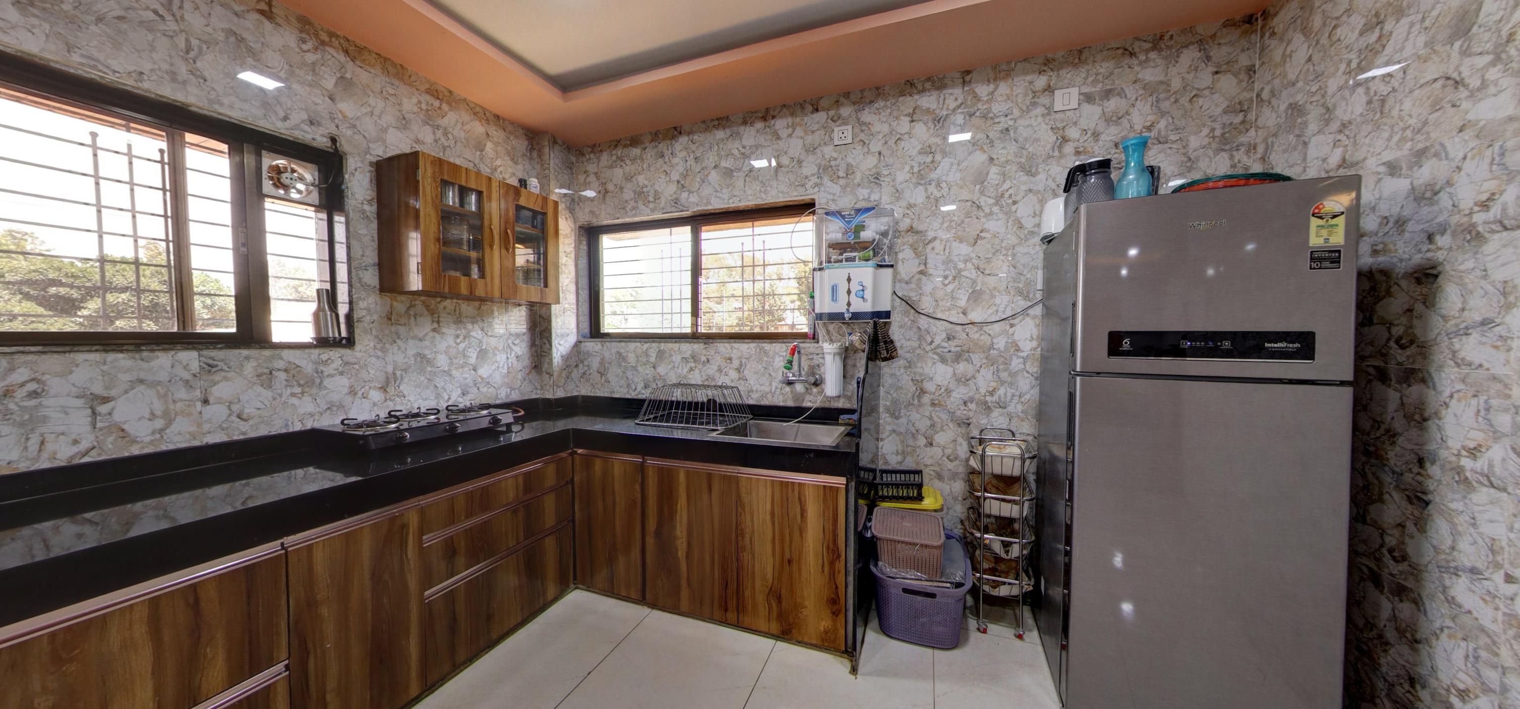 Gourmet kitchen and dining