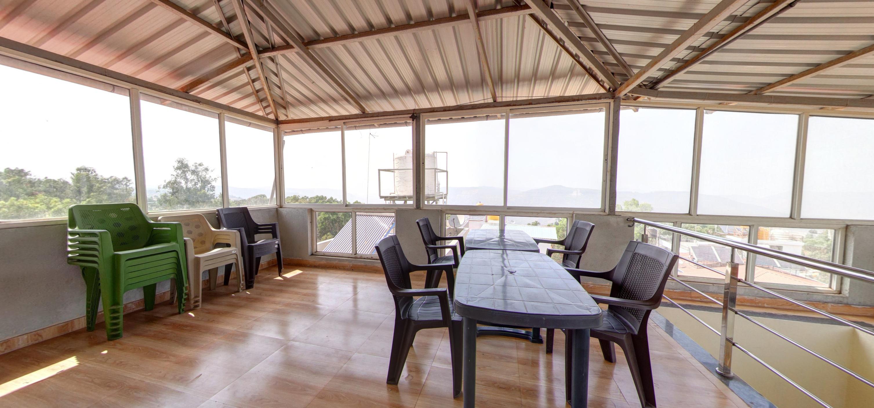 Outdoor seating arrangement